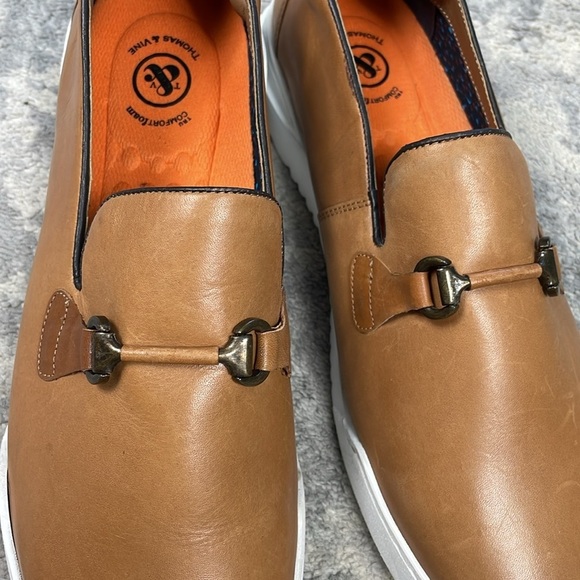 New Thomas & Vine Dane Horsebit Loafers Sneakers Brown Leather Lightweight 13 - Picture 9 of 15